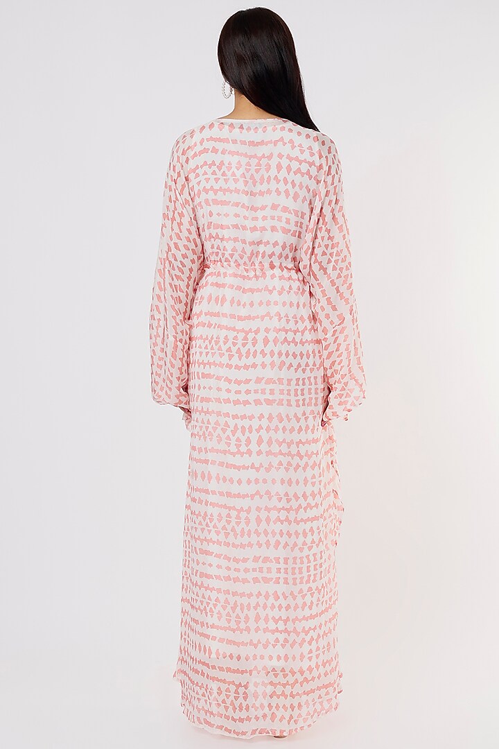 White & Pink Kaftan by Koai at Pernia's Pop Up Shop