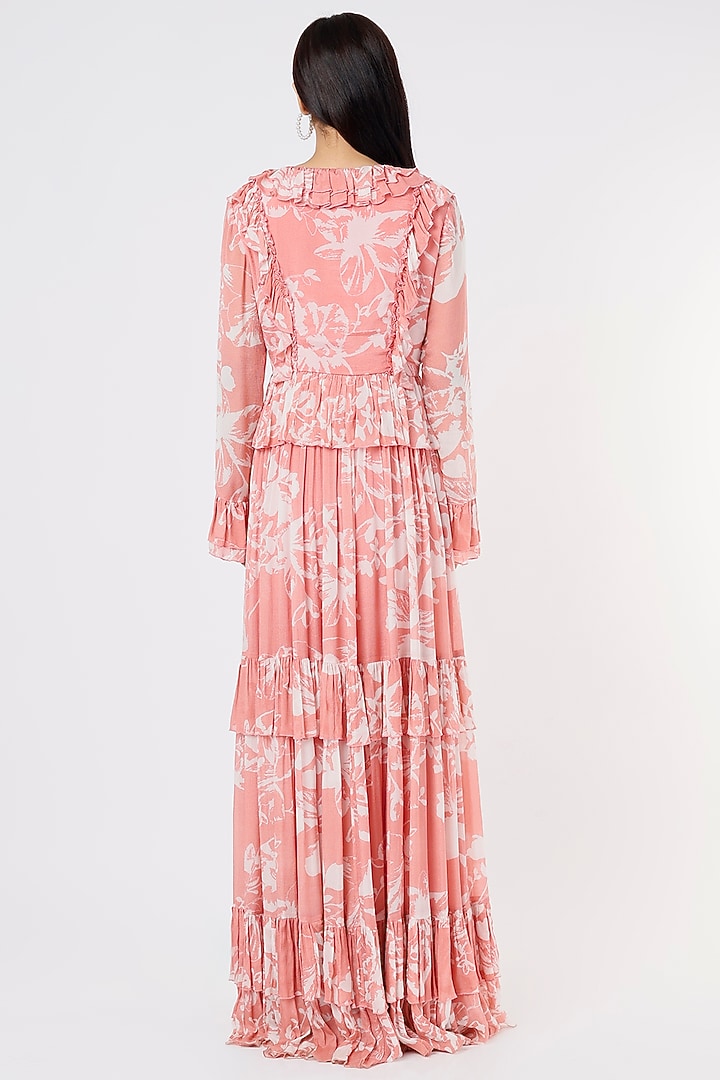 Pink & White Floral Vacation Dress by Koai at Pernia's Pop Up Shop