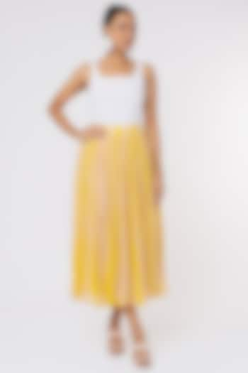 Mustard Striped Skirt by Koai at Pernia's Pop Up Shop