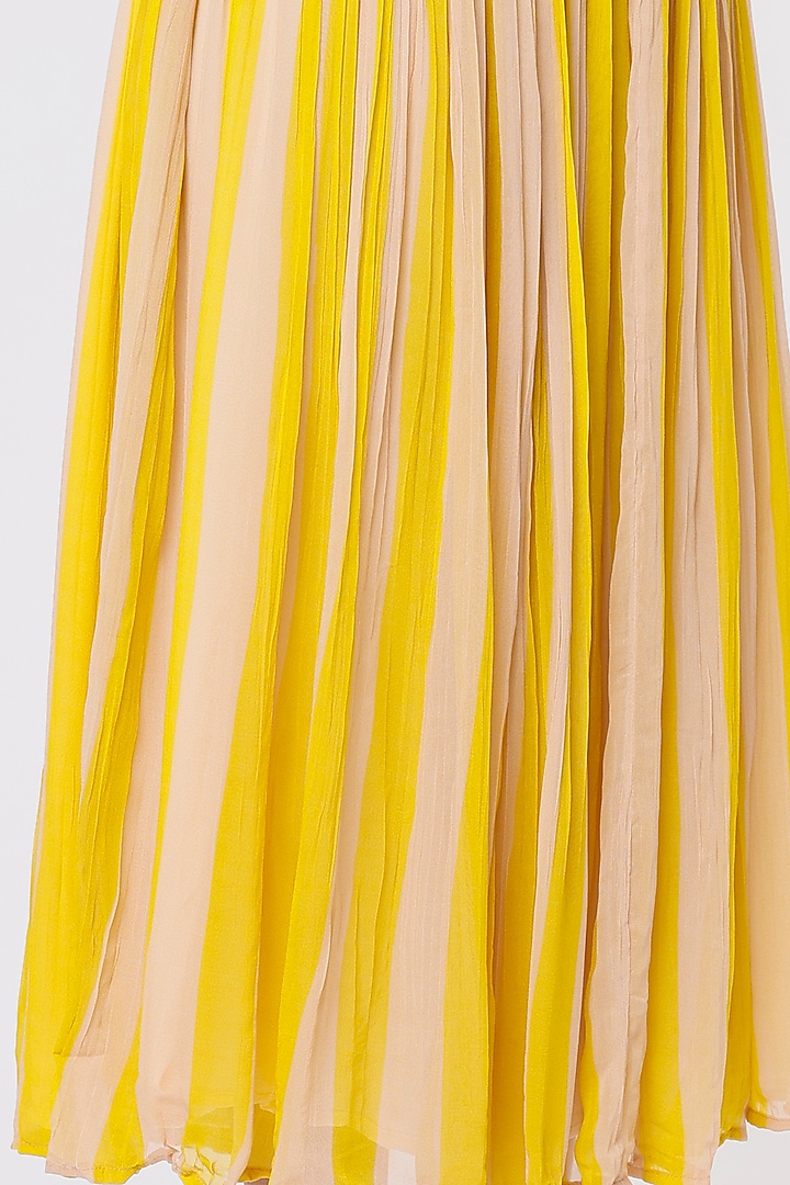 Mustard Striped Skirt by Koai at Pernia's Pop Up Shop