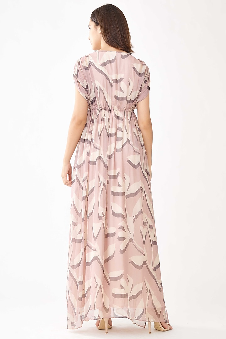 Lavender & Pink Floral Kaftan by Koai at Pernia's Pop Up Shop