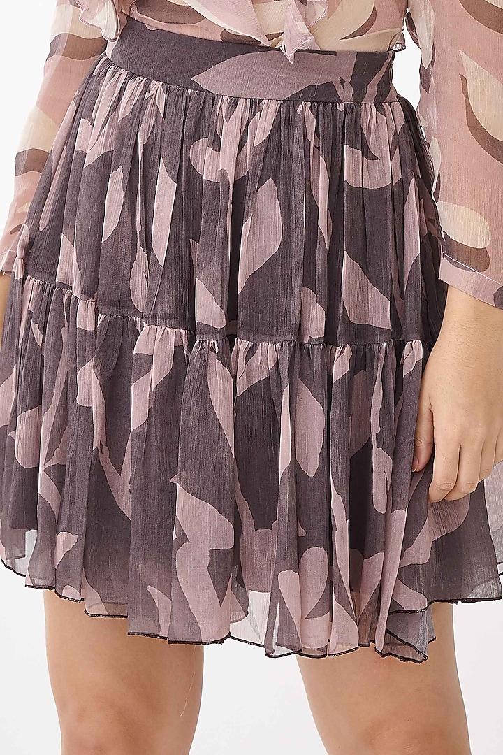 Pink & Purple Floral Skirt by Koai at Pernia's Pop Up Shop