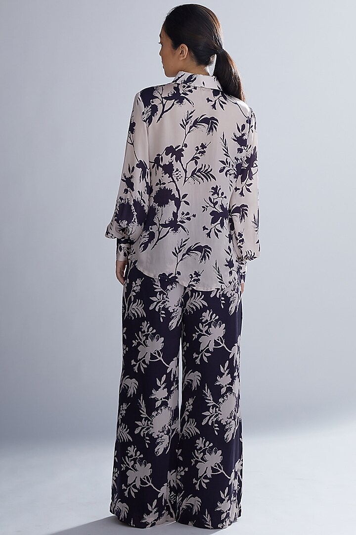 Purple & Lavender Floral Pants by Koai at Pernia's Pop Up Shop