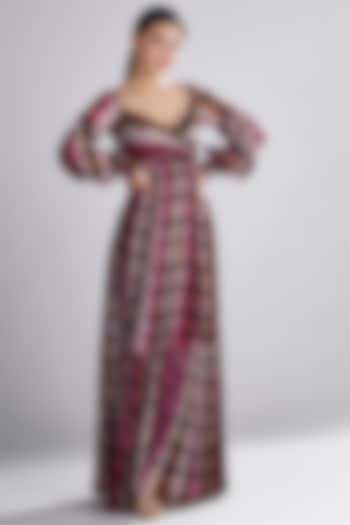 Mehendi Green Chiffon Vacation Dress by Koai at Pernia's Pop Up Shop