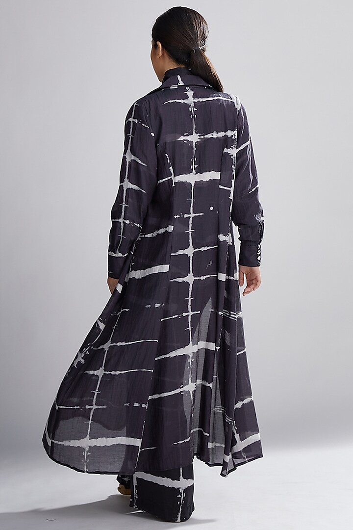 Black & White Shibori Cape by Koai at Pernia's Pop Up Shop