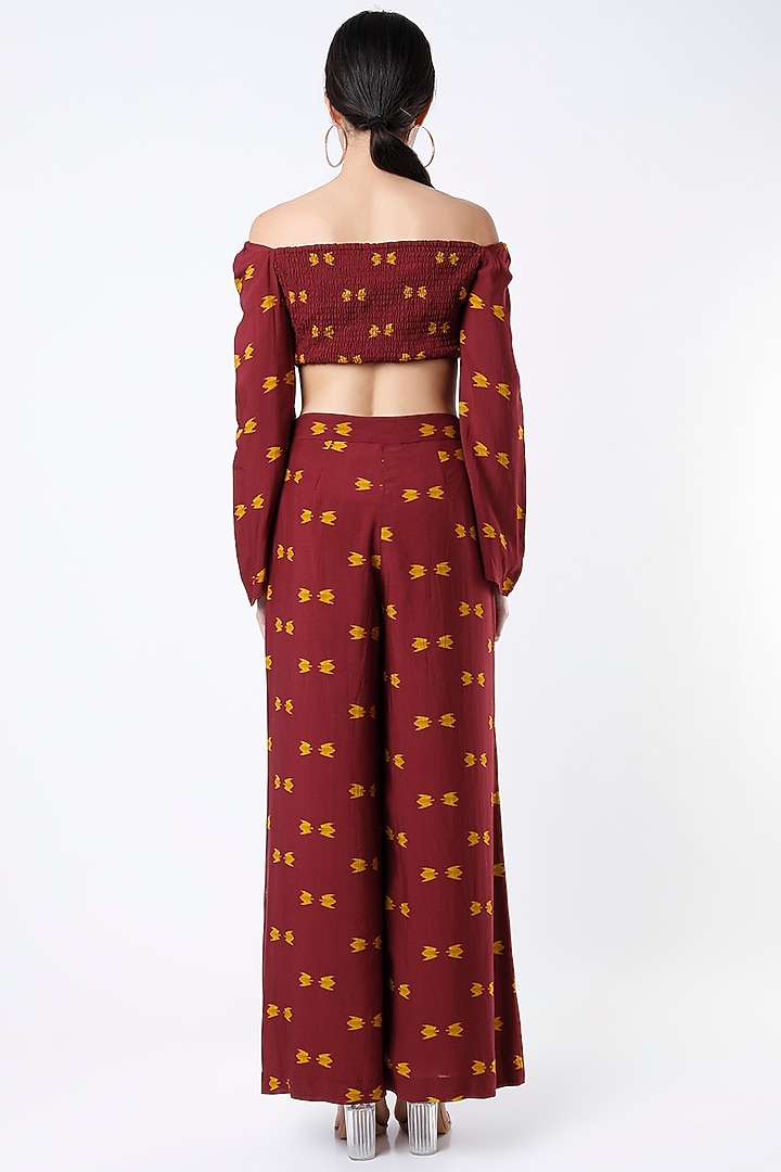 Maroon Digital Printed Top by Koai at Pernia's Pop Up Shop