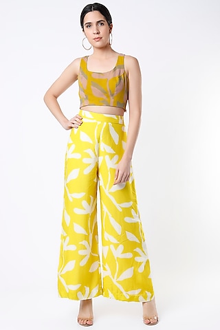 Mustard Digital Printed Blouse by Koai