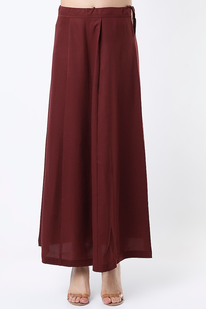 Maroon Digital Printed Festive Saree by Koai at Pernia's Pop Up Shop