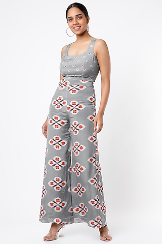 Grey Digital Printed Bustier by Koai