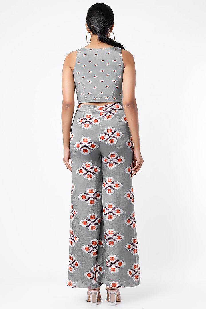 Grey Digital Printed Bustier by Koai at Pernia's Pop Up Shop