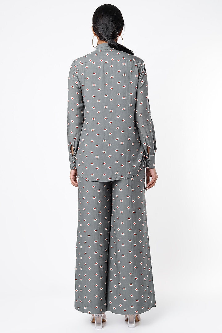 Grey Digital Printed Shirt by Koai at Pernia's Pop Up Shop