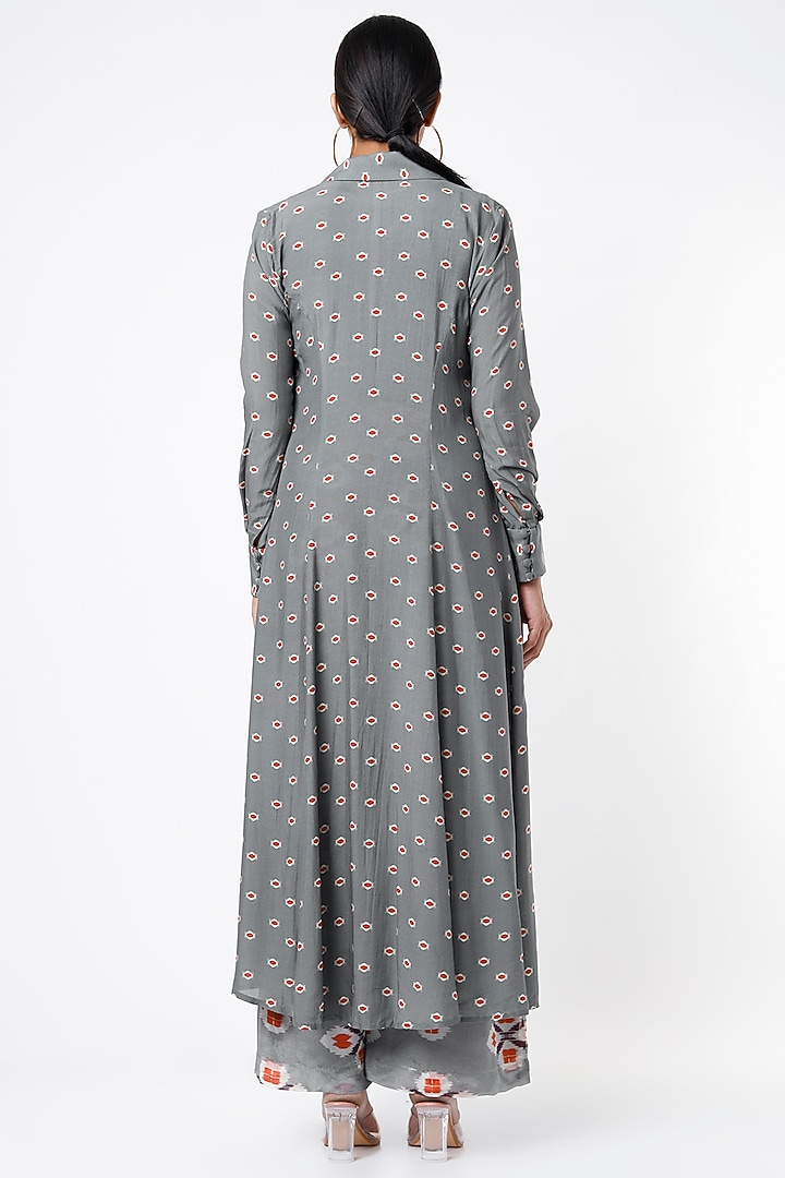 Grey Digital Printed Cape by Koai at Pernia's Pop Up Shop