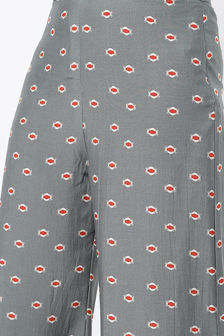 Grey Printed Pants by Koai at Pernia's Pop Up Shop