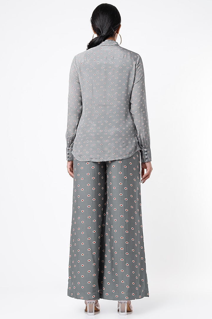 Grey Printed Shirt by Koai at Pernia's Pop Up Shop