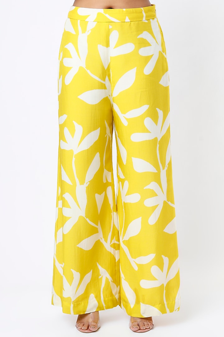 Mustard Digital Printed Pants by Koai at Pernia's Pop Up Shop