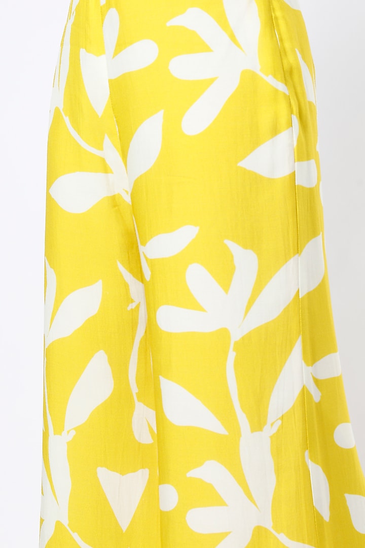 Mustard Digital Printed Pants by Koai at Pernia's Pop Up Shop