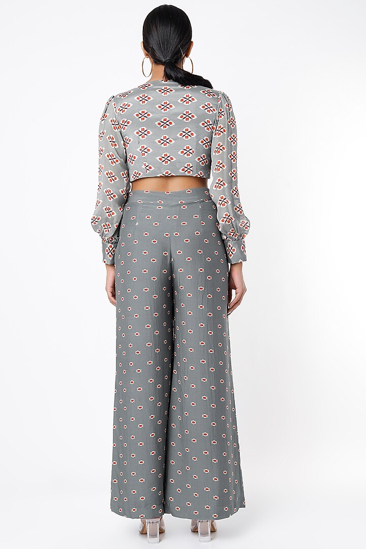 Grey Digital Printed Top by Koai at Pernia's Pop Up Shop