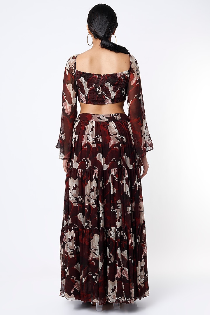 Maroon Digital Printed Top by Koai at Pernia's Pop Up Shop