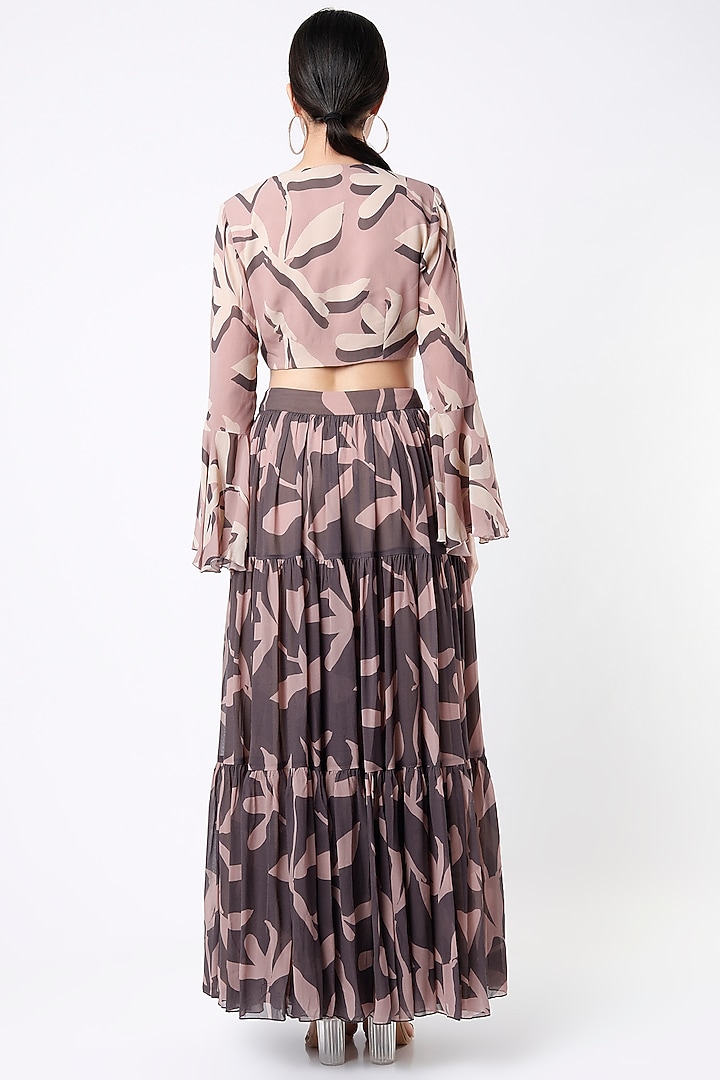 Dull Pink Printed Top by Koai at Pernia's Pop Up Shop