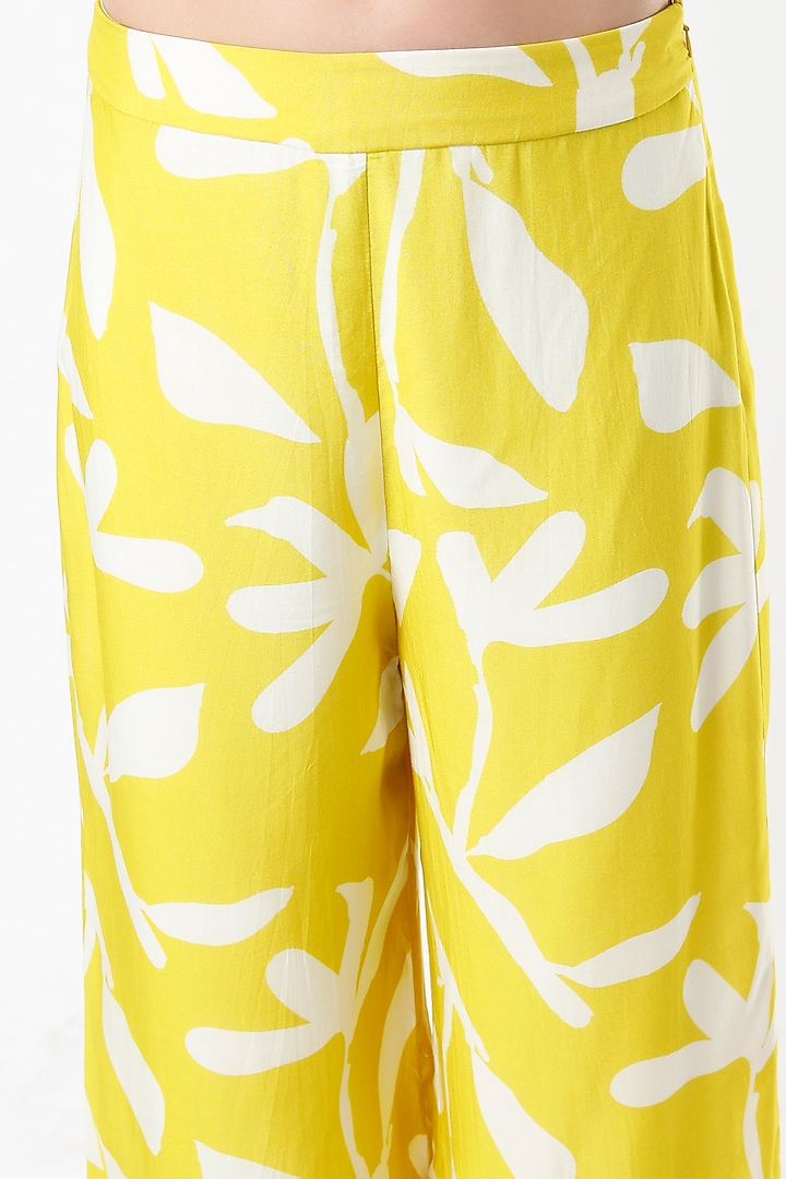 Mustard Printed Pants by Koai at Pernia's Pop Up Shop
