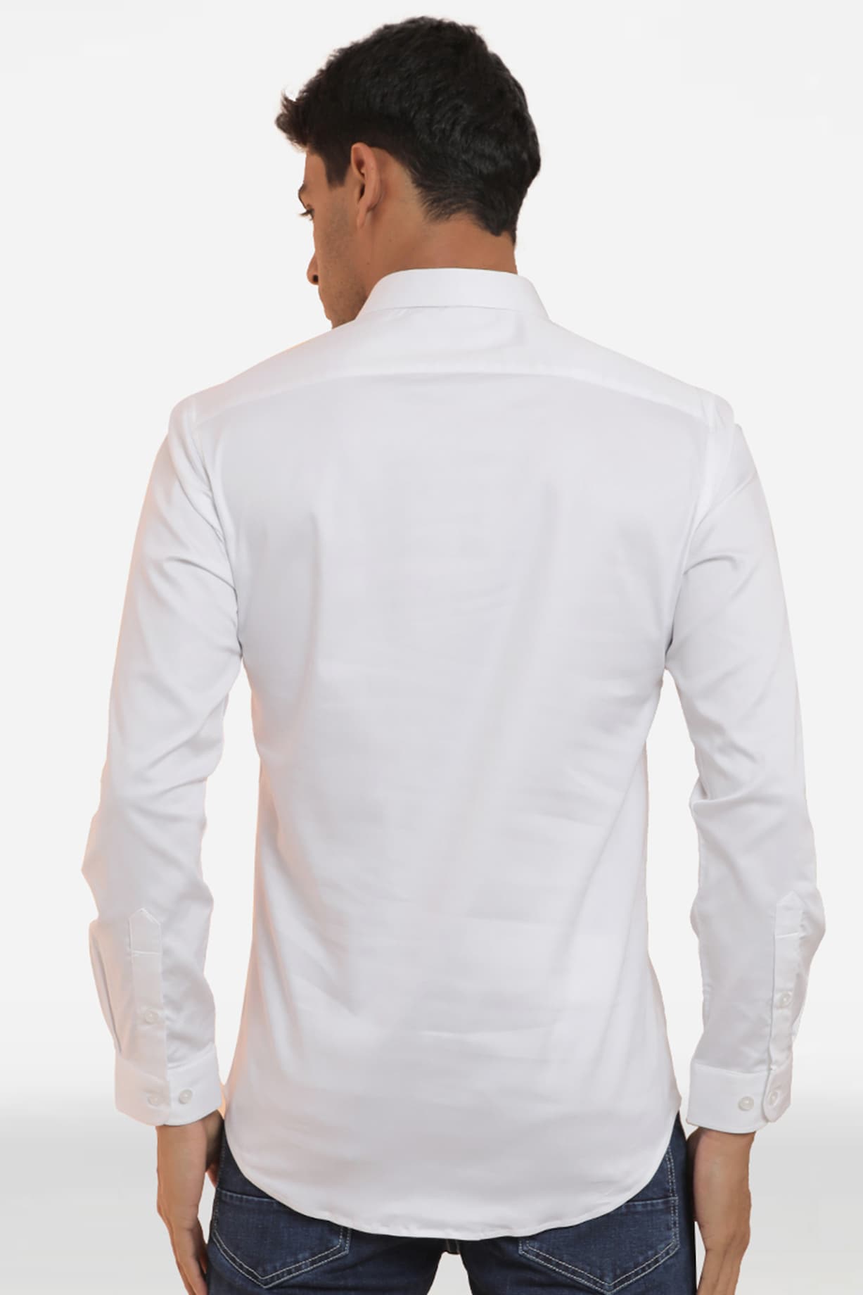 Black Cotton Lycra Embellished Shirt Design by Komal Kothari at Pernia's  Pop Up Shop 2023
