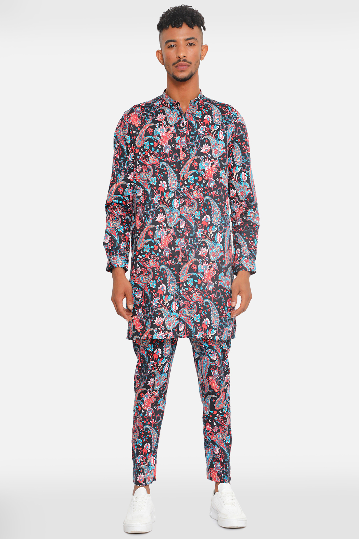 Multi-Colored Printed Kurta Set by Komal Kothari at Pernia's Pop Up Shop