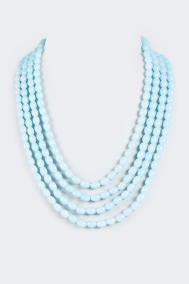 Aqua Moti Mala by KORA BY NILESH MITESH at Pernia's Pop Up Shop