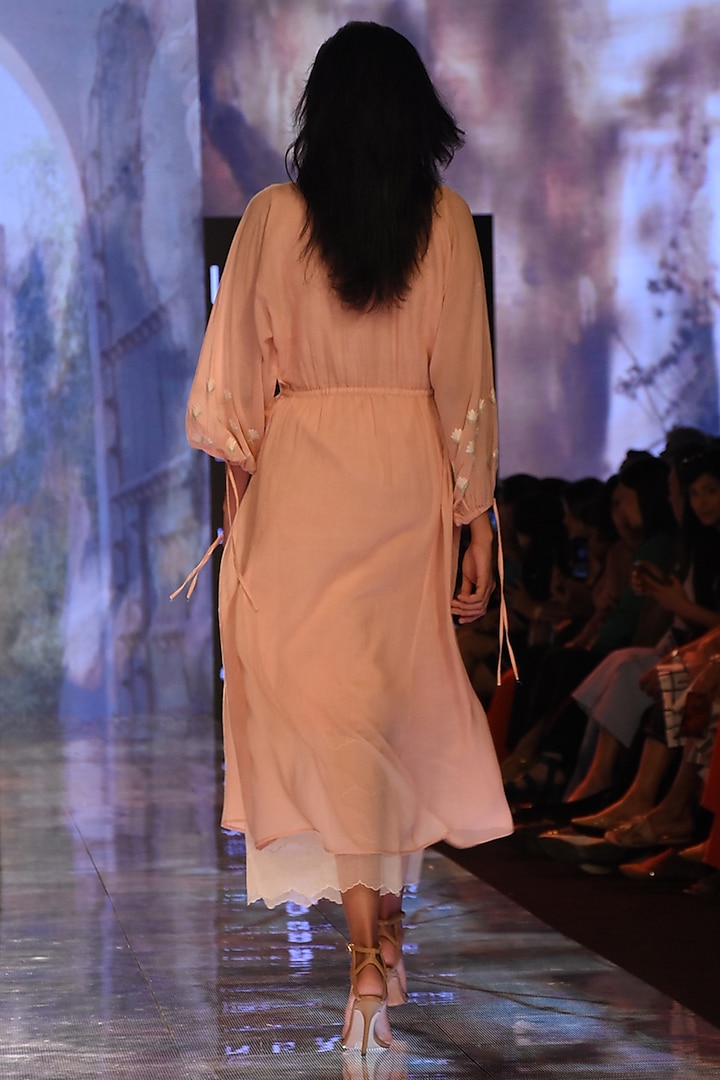 Pink Chikankari Kurta With Pants & Inner by House of Kotwara at Pernia's Pop Up Shop