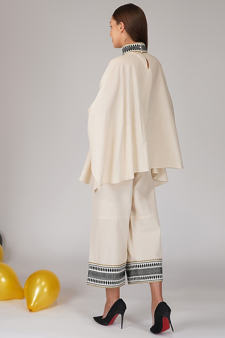 Black & White Cotton Pant Set by Kovet at Pernia's Pop Up Shop