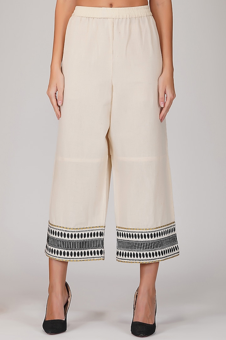 Black & White Cotton Pant Set by Kovet at Pernia's Pop Up Shop