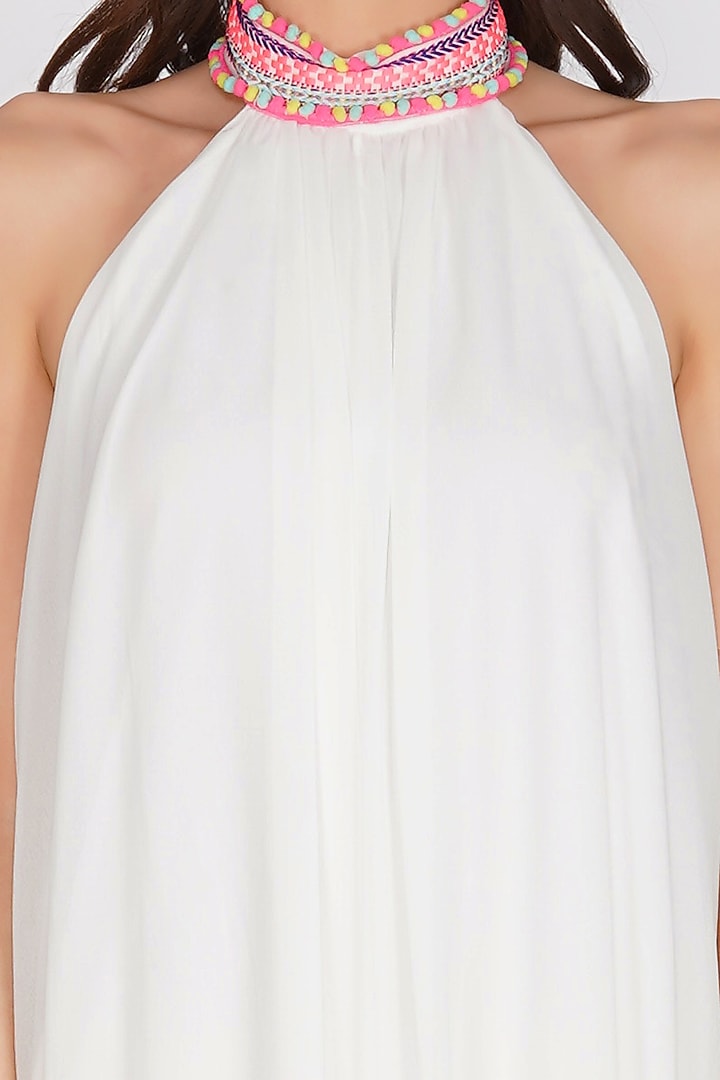 White Georgette Jumpsuit   by Kovet at Pernia's Pop Up Shop