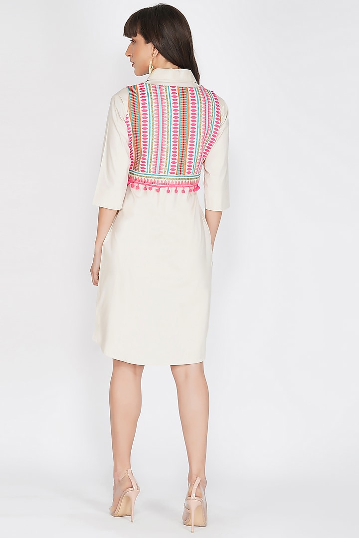Multi-Colored Cotton Loom Crop Top by Kovet at Pernia's Pop Up Shop