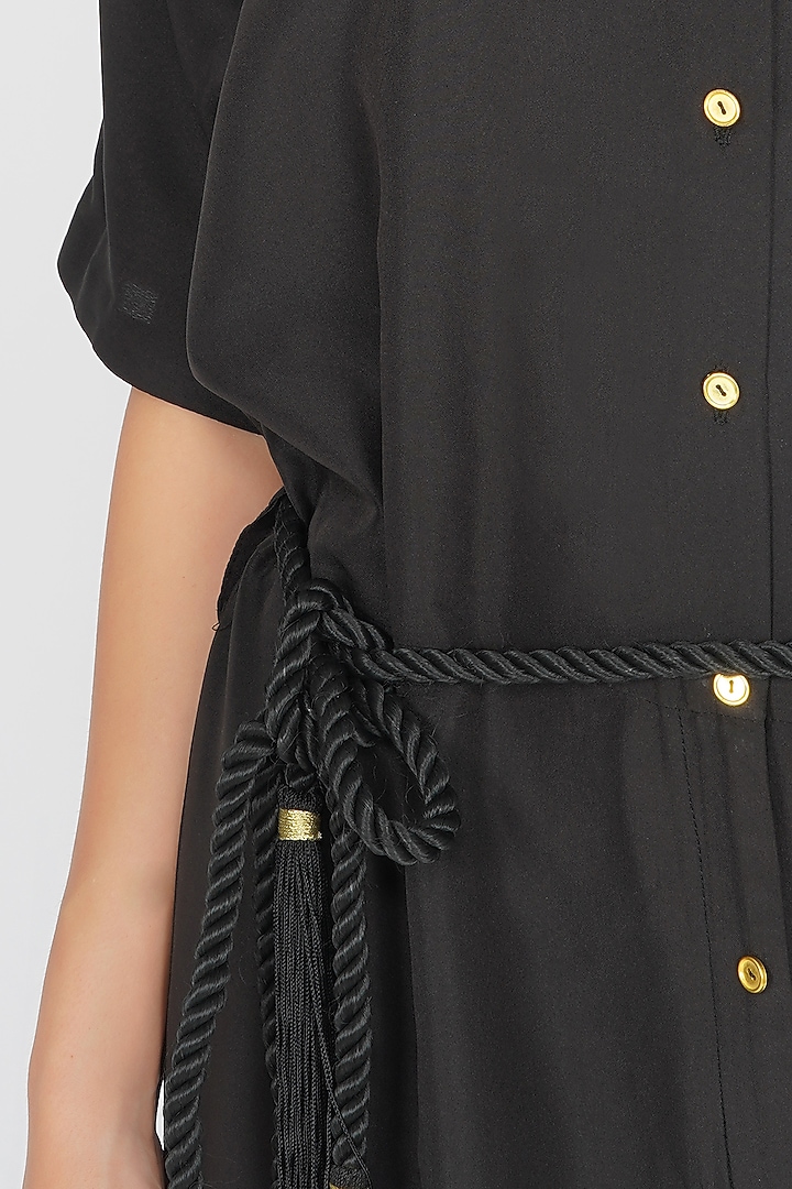Black Crepe Jumpsuit by Kovet at Pernia's Pop Up Shop
