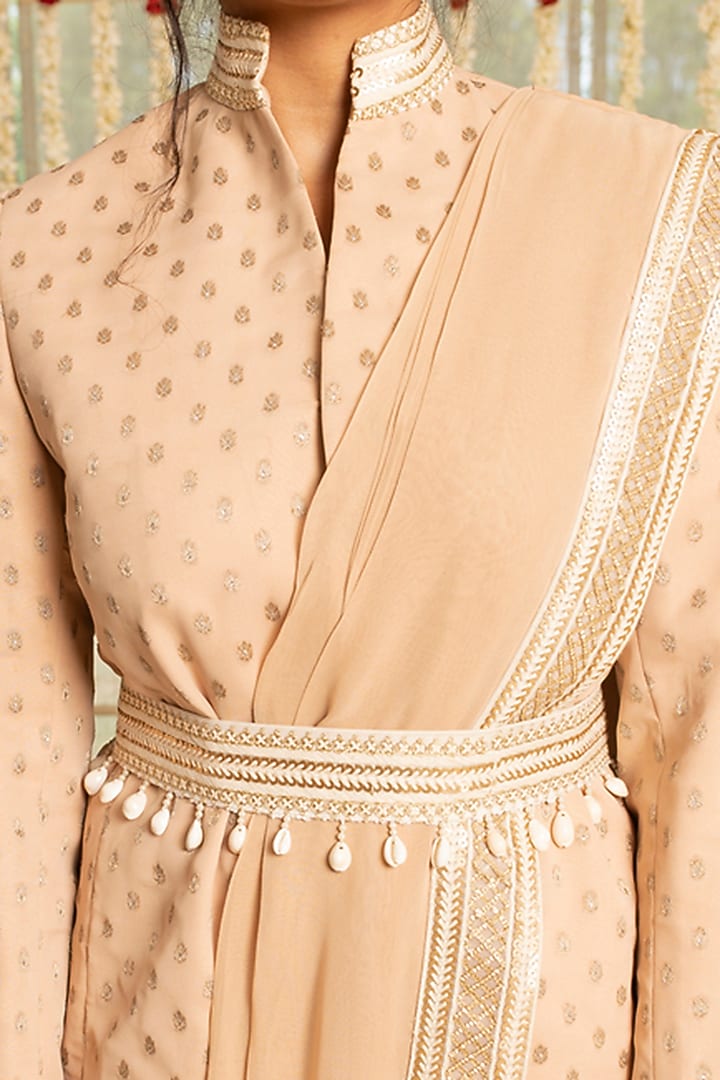 Peach Bud Embroidered Blazer Set by Kovet at Pernia's Pop Up Shop