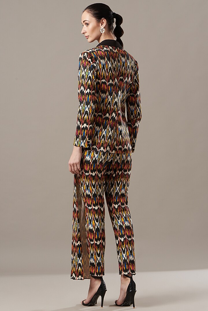 Multi-Colored Printed Blazer Set by Kovet at Pernia's Pop Up Shop