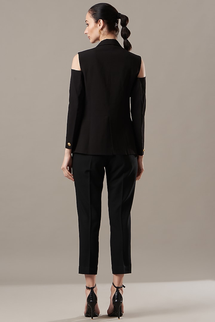 Black Banana Crepe Blazer Set by Kovet at Pernia's Pop Up Shop