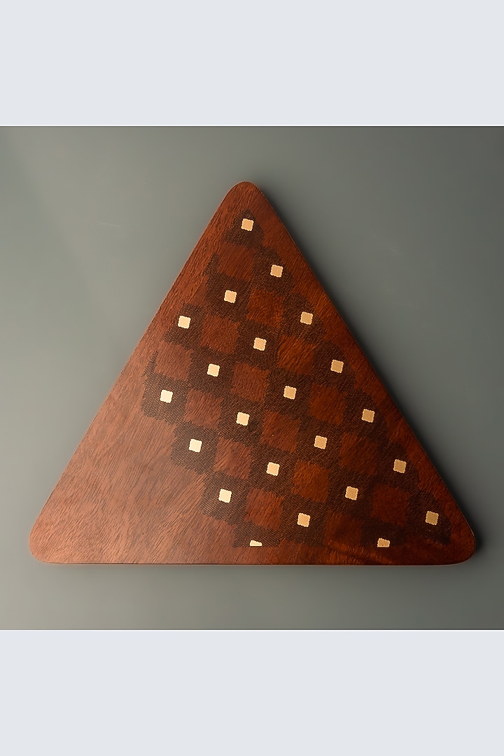 Brown Mango Wood Handcrafted Platter by Koyo Studios at Pernia's Pop Up Shop