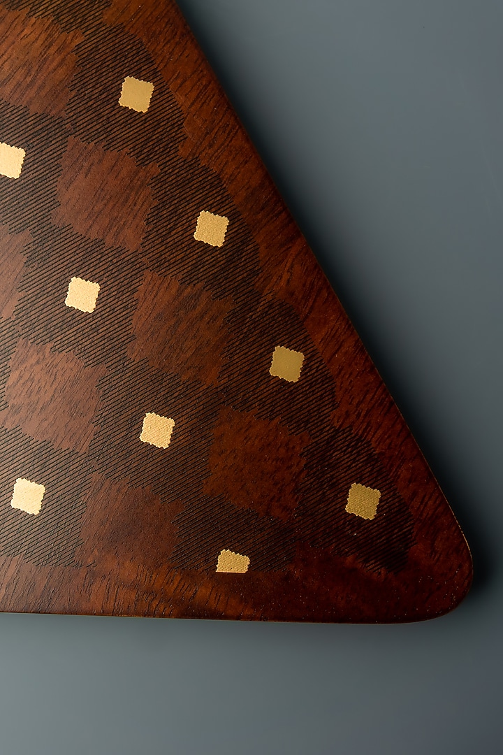 Brown Mango Wood Handcrafted Platter by Koyo Studios at Pernia's Pop Up Shop