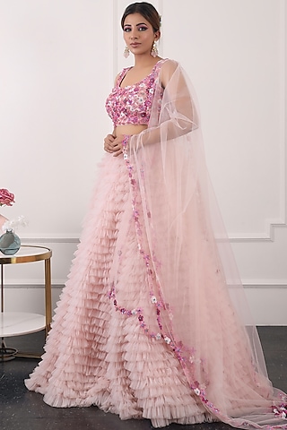 Ruffle Lehenga - Buy Latest Designer Lehenga for Women Online 2024