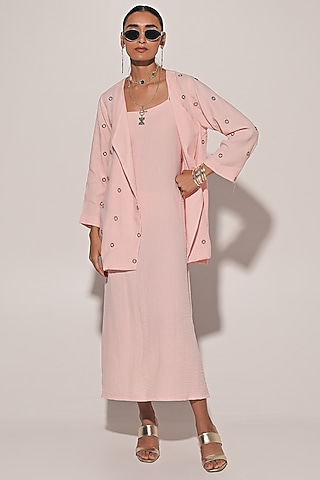 Shop Dark Peach Linen Dress for Women Online from India's Luxury Designers  2026