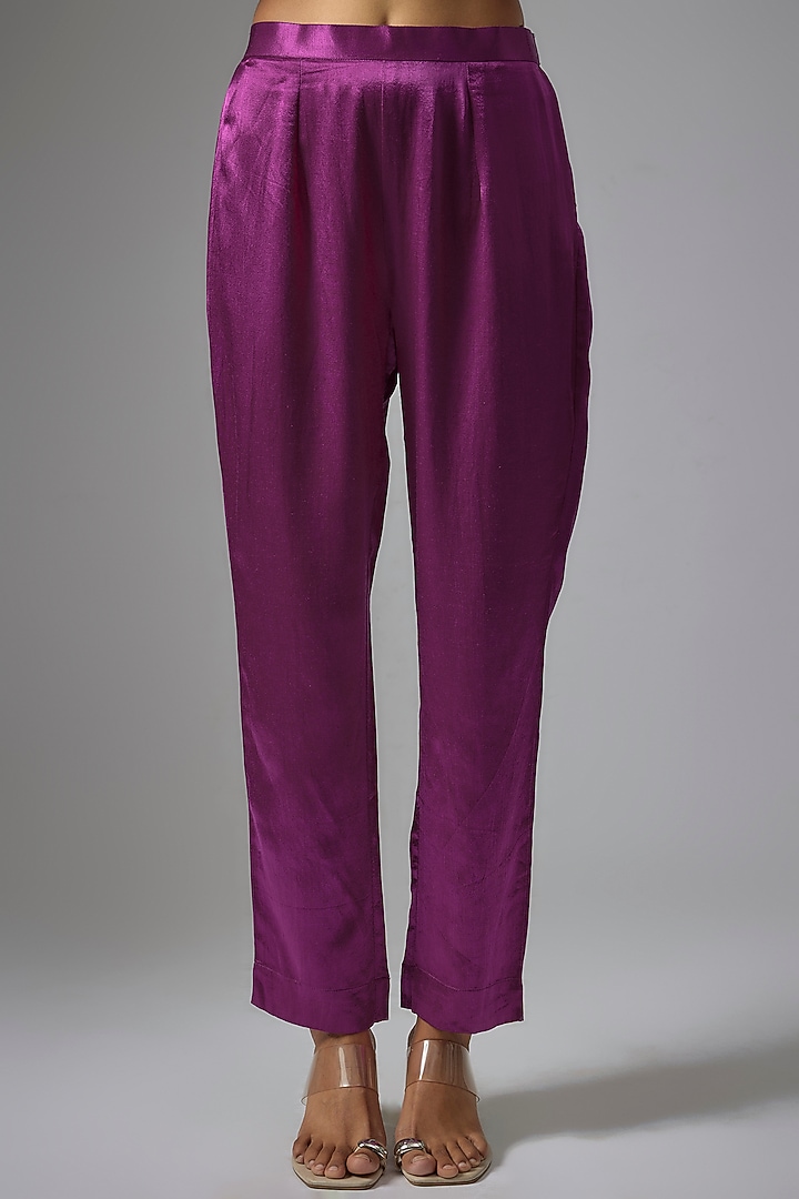 Purple Organza Kurta Set by Kriti Bapna at Pernia's Pop Up Shop