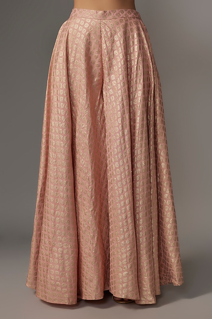 Pink Brocade Palazzo Pant Set by Kriti Bapna at Pernia's Pop Up Shop