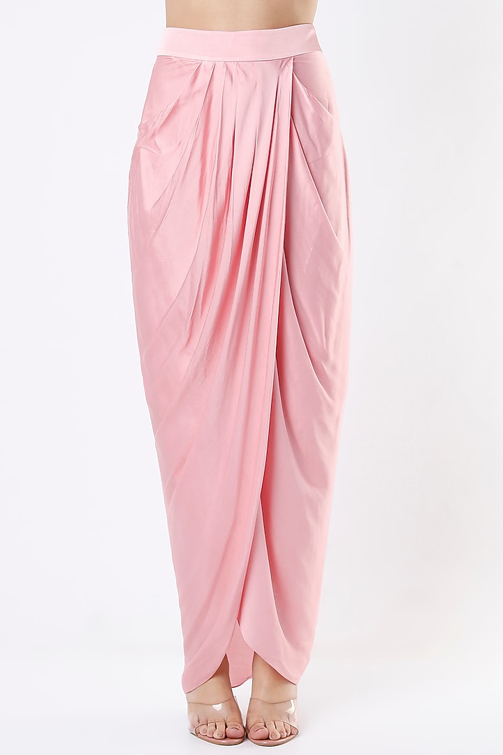 Light Pink Embroidered Jacket Set by Kresha Lulla at Pernia's Pop Up Shop