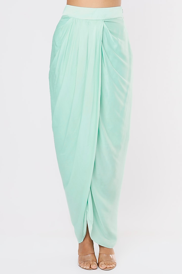 Sky Blue Embroidered Cape Set by Kresha Lulla at Pernia's Pop Up Shop