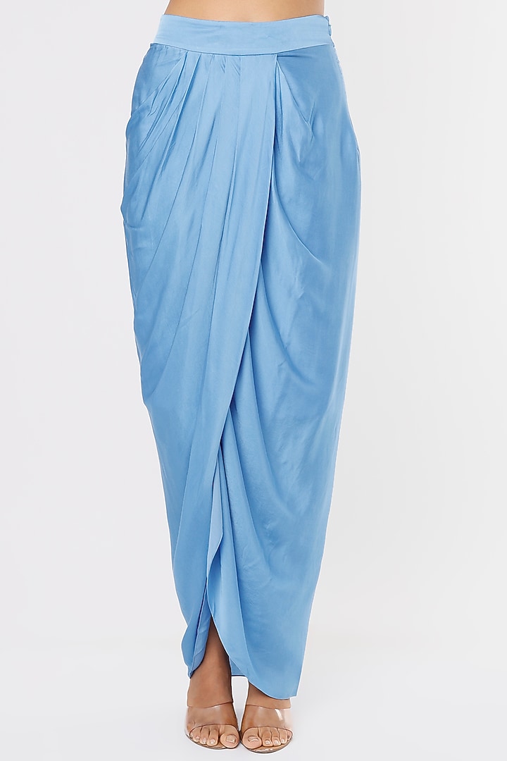 Firozi Georgette Cape Set by Kresha Lulla at Pernia's Pop Up Shop