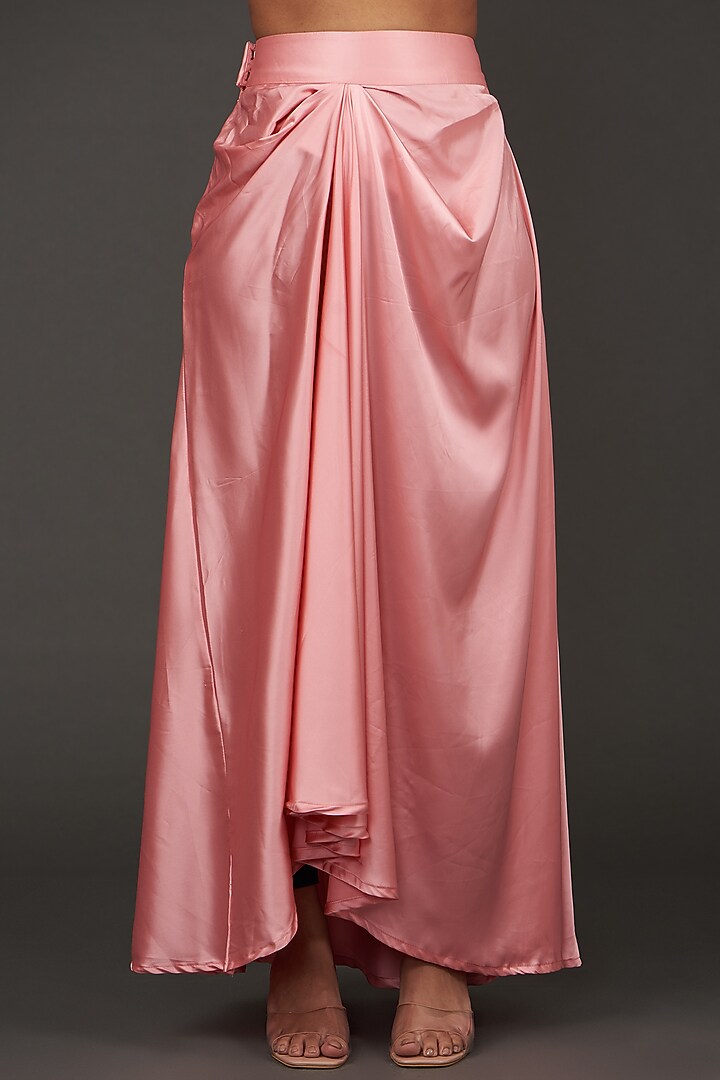 Pink Silk Shimmer Jacket Set by kunwarani ritu at Pernia's Pop Up Shop