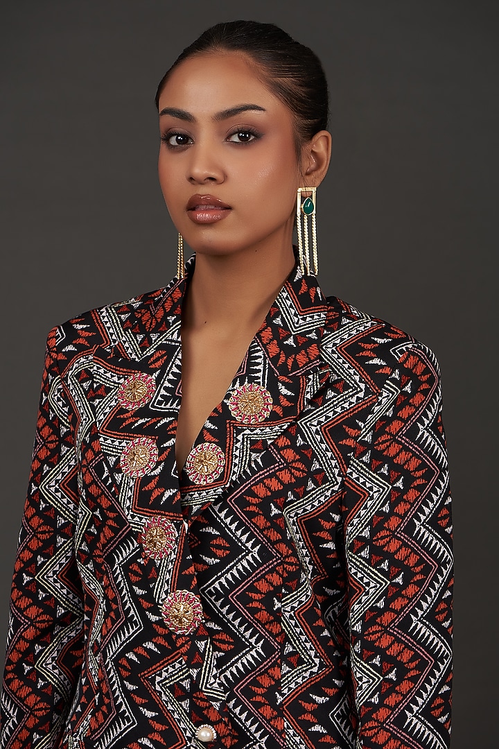 Black Crepe Co-Ord Set by kunwarani ritu at Pernia's Pop Up Shop