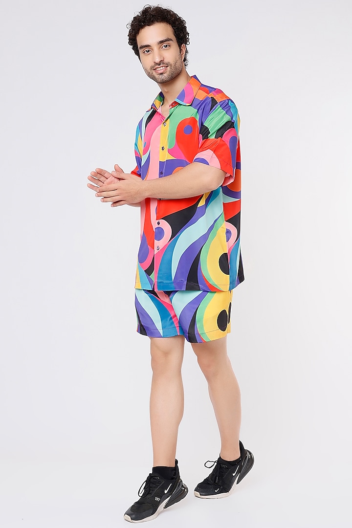 Multi-Coloured Printed Co-Ord Set by Krish Sanghvi