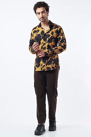 Brown Volvo Pant Set by Krish Sanghvi