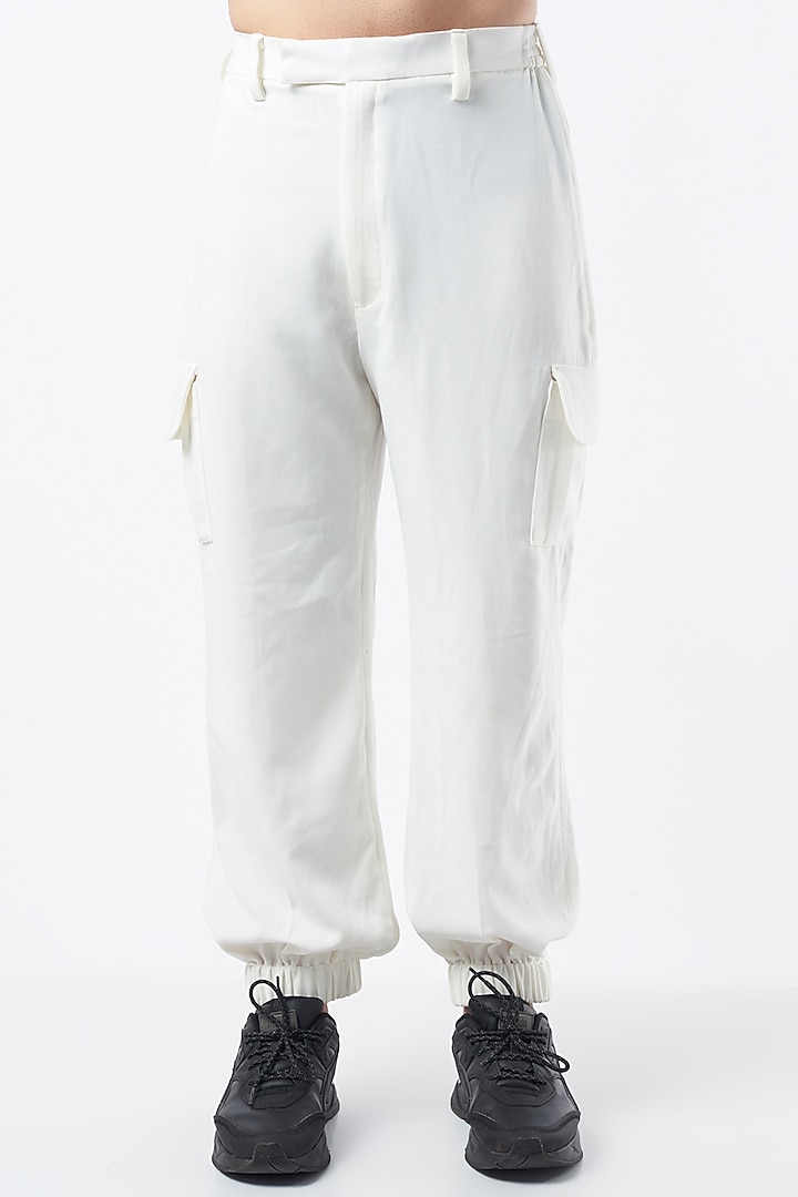 White Volvo Pant Set by Krish Sanghvi at Pernia's Pop Up Shop